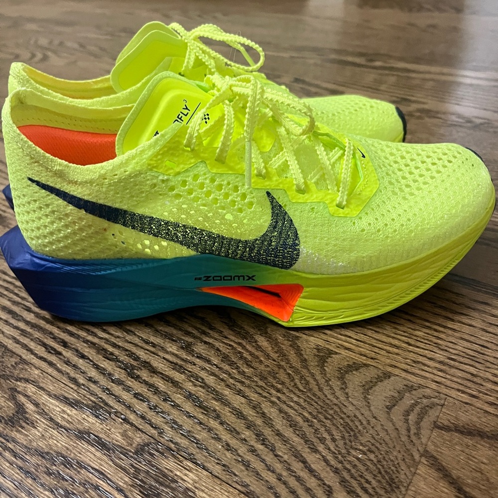 Nike Kids ZoomX Running Shoes - Yellow and Blue